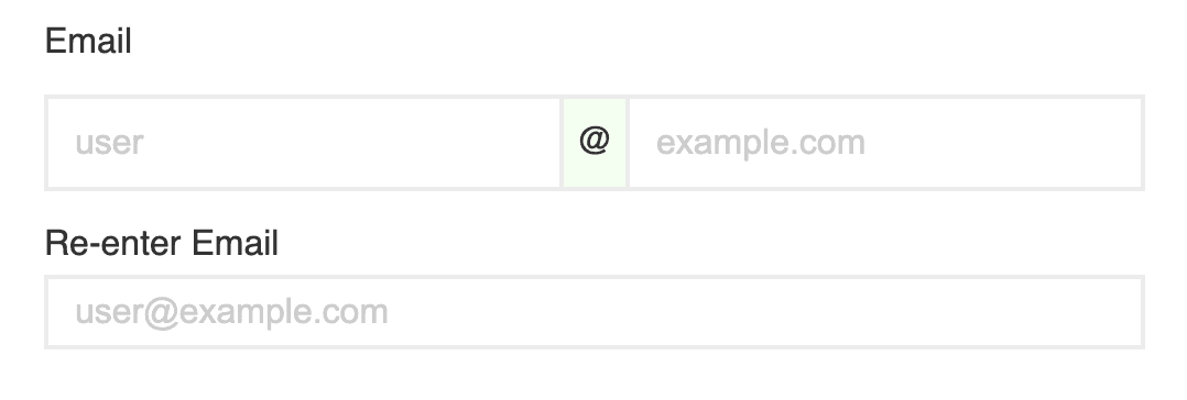 A strict email address form field UI for better user experience | Amayadori